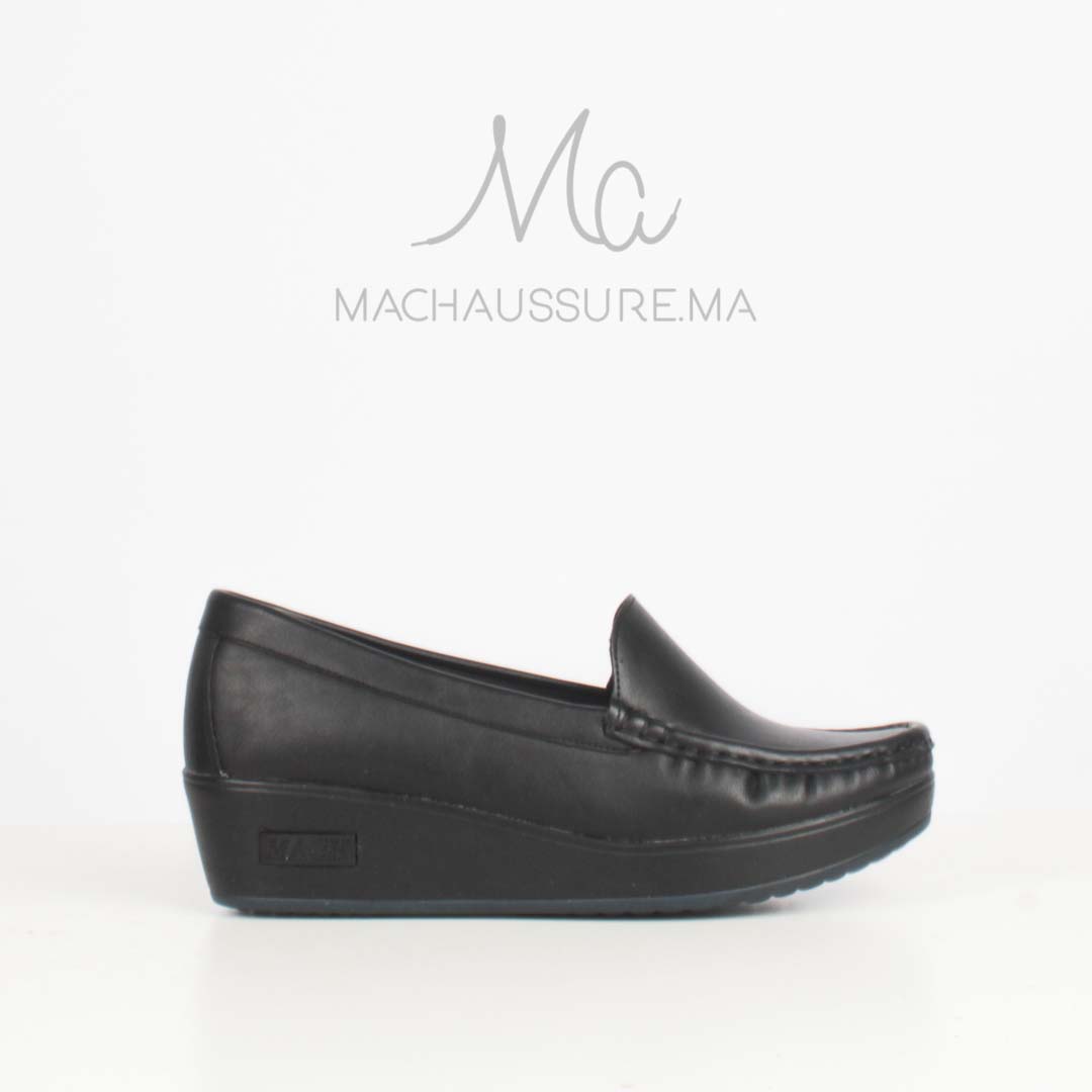 BI-49-MANoir-38_2 Bahia - Mocassins compensés femme en Noir – Image 1