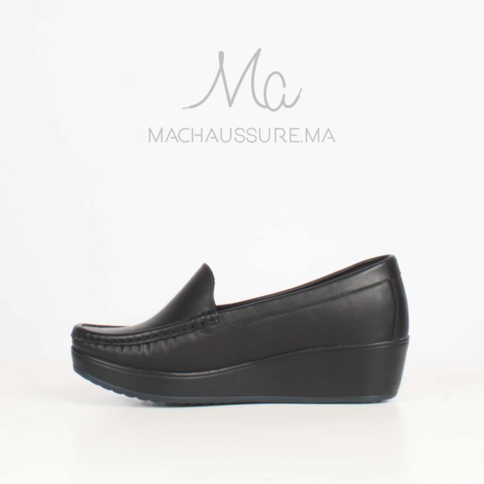 Bahia - Mocassins compensés femme en Noir – Image 3