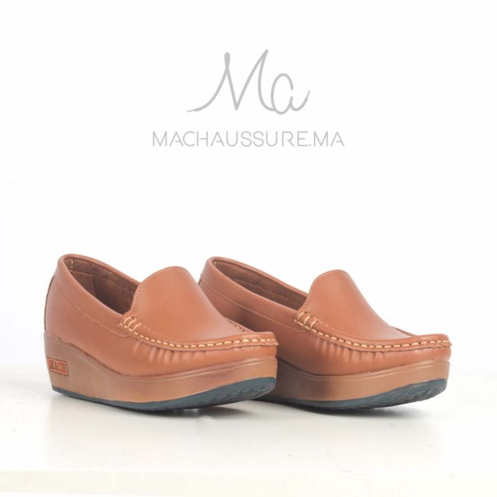 Bahia - Mocassins compensés femme en Tabac – Image 2
