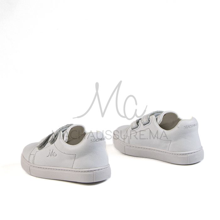 Giovanni - Baskets Enfants en Blanc – Image 4