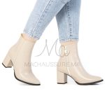 KEYLA - Bottines à talons -Beige