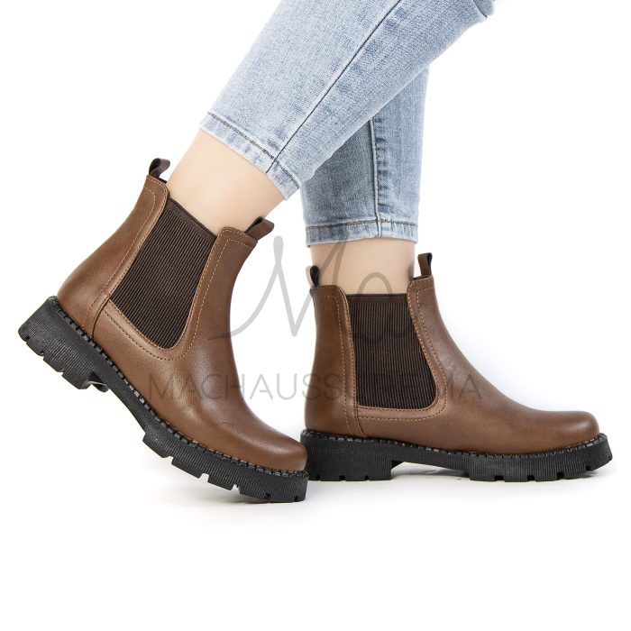 Brocard – Bottines Femmes en Tabac avec semelle Noir – Image 3