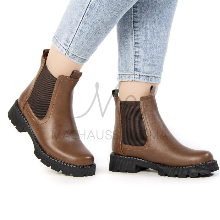 Brocard – Bottines Femmes en Tabac avec semelle Noir – Image 1