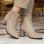 KEYLA - Bottines à talons -Beige