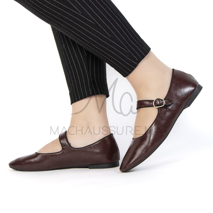 Glamour – Ballerines Femmes en Bordeau – Image 5