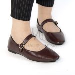 Glamour – Ballerines Femmes en Bordeau – Image 4