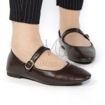 Glamour – Ballerines Femmes en Coffee – Image 6