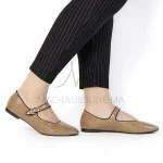 Glamour – Ballerines Femmes en Kaki