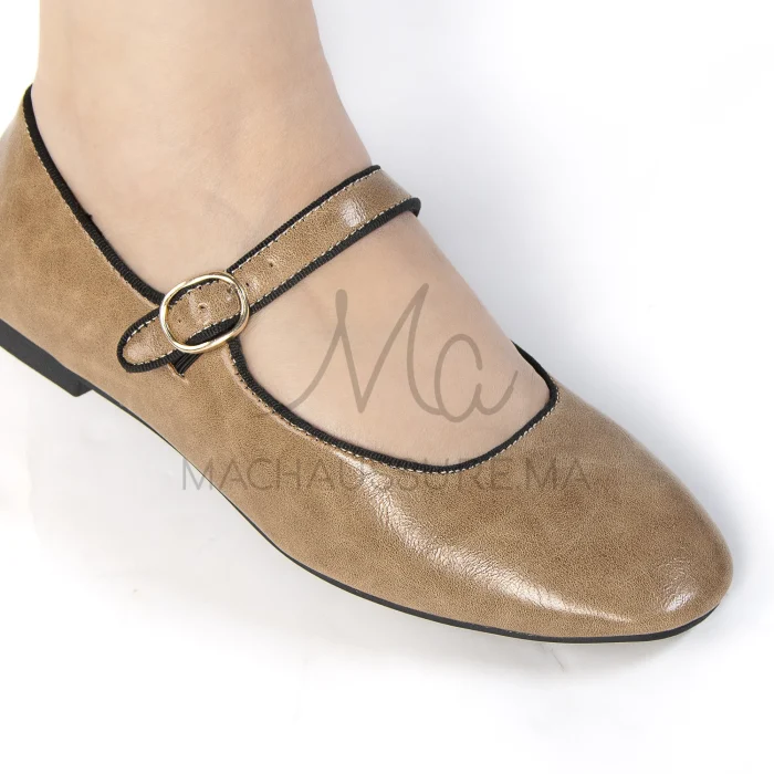 Glamour – Ballerines Femmes en Kaki – Image 2