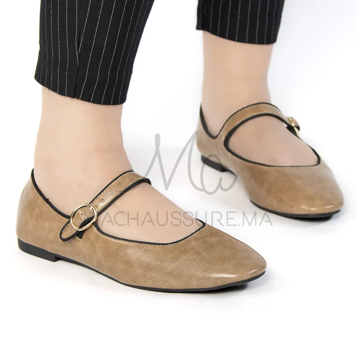 Glamour – Ballerines Femmes en Kaki – Image 5