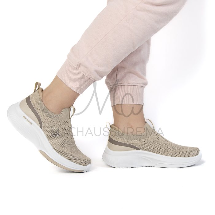 Smashing  – Baskets Femmes Confortables en Beige – Image 3