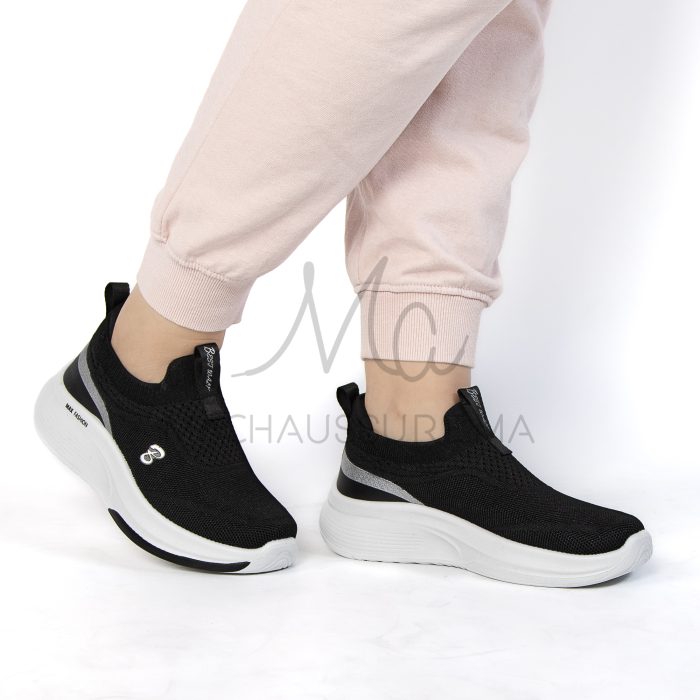 Smashing  – Baskets Femmes Confortables en Noir – Image 1