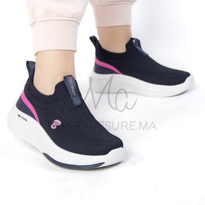 Flashing – Baskets Femmes Confortables en Bleu – Image 4