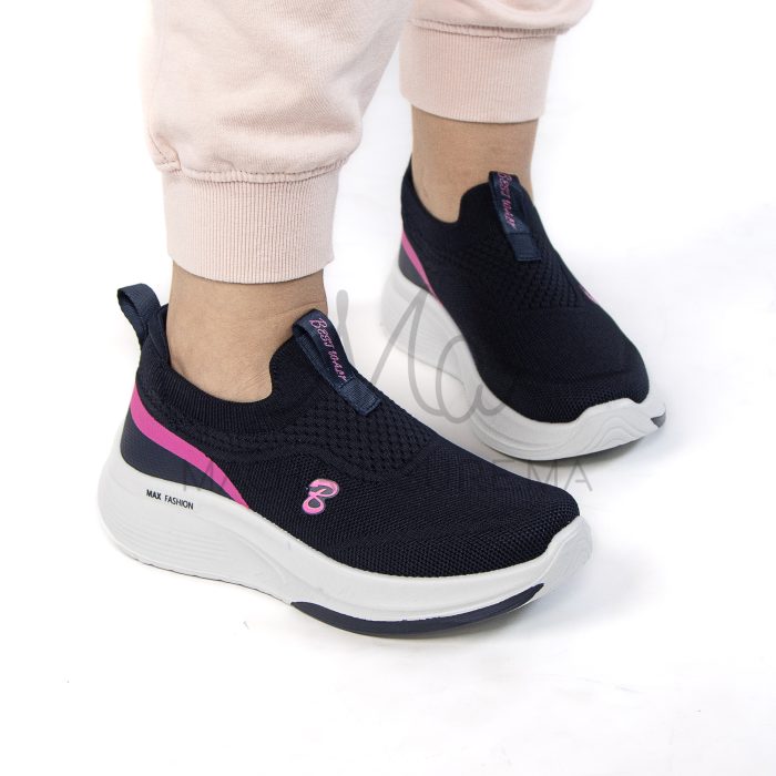 Flashing – Baskets Femmes Confortables en Bleu – Image 6