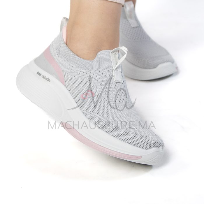 Flashing – Baskets Femmes Confortables en Gris – Image 5