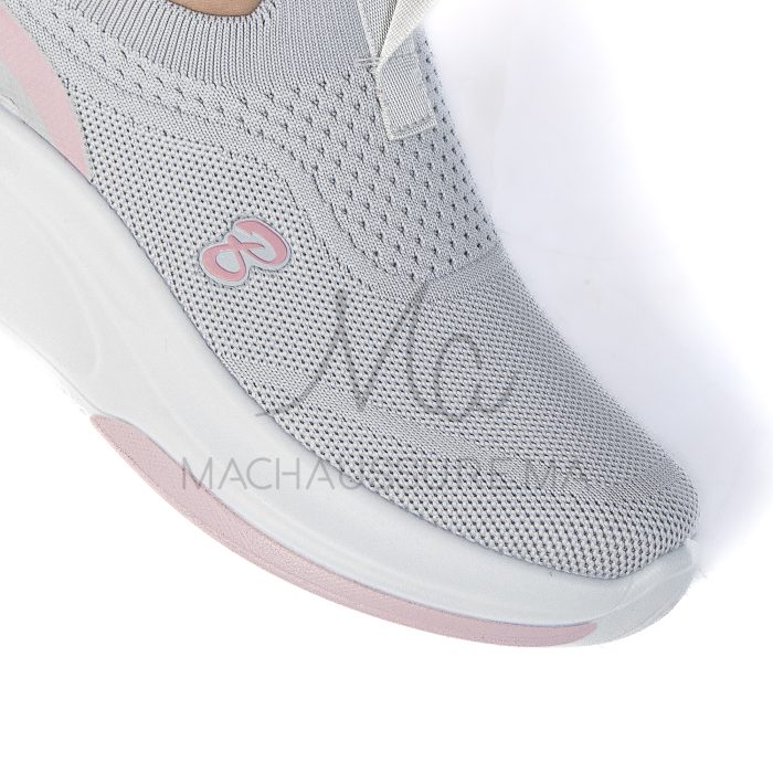 Flashing – Baskets Femmes Confortables en Gris – Image 2