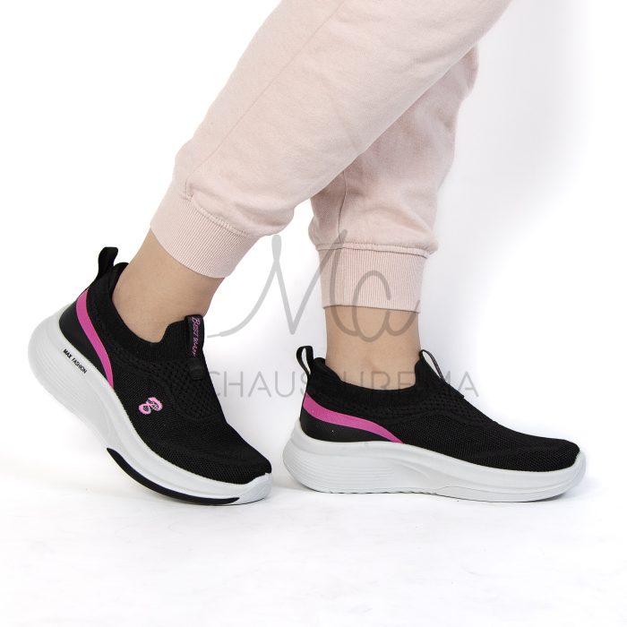 Flashing – Baskets Femmes Confortables en Noir – Image 3