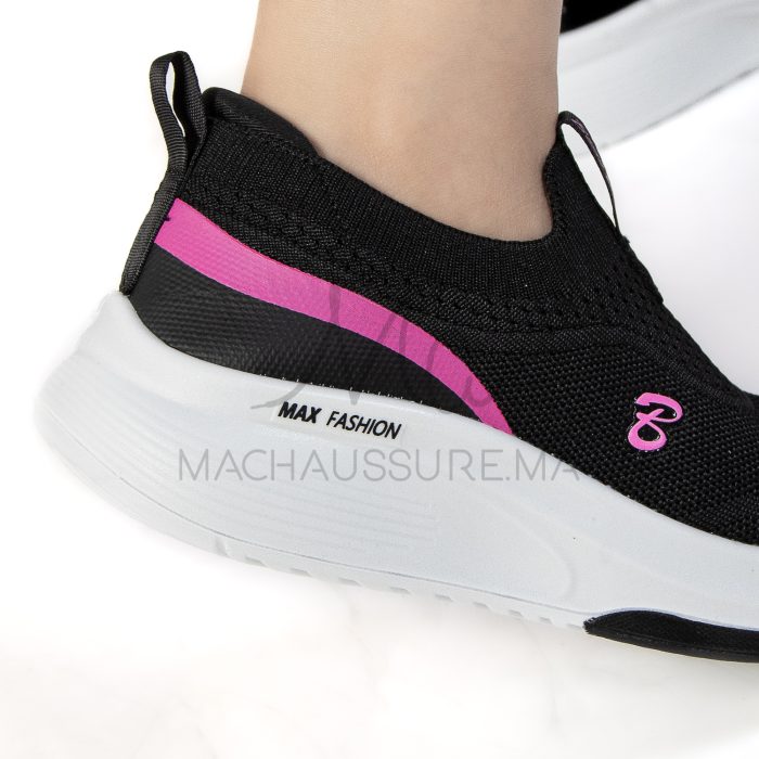 Flashing – Baskets Femmes Confortables en Noir – Image 6