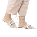 Janessa – Mules femmes en Blanc
