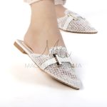 Janessa – Mules femmes en Blanc – Image 5