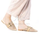 Janessa – Mules femmes en Kaki
