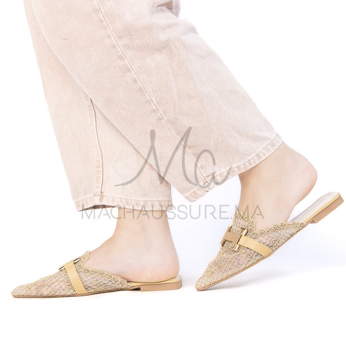 Janessa – Mules femmes en Kaki – Image 4