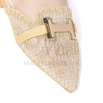 Janessa – Mules femmes en Kaki – Image 2