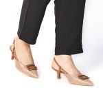 Caprisa – Escarpins demi talon en Kaki – Image 3