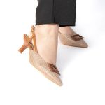 Caprisa – Escarpins demi talon en Kaki – Image 4