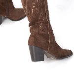 Cowboy – Bottes cowboy à talon en Marron – Image 5