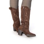 Cowboy – Bottes cowboy à talon en Marron – Image 7