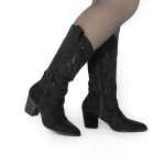 Cowboy – Bottes cowboy à talon en Noir
