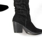 Cowboy – Bottes cowboy à talon en Noir – Image 5