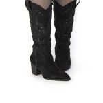Cowboy – Bottes cowboy à talon en Noir – Image 8