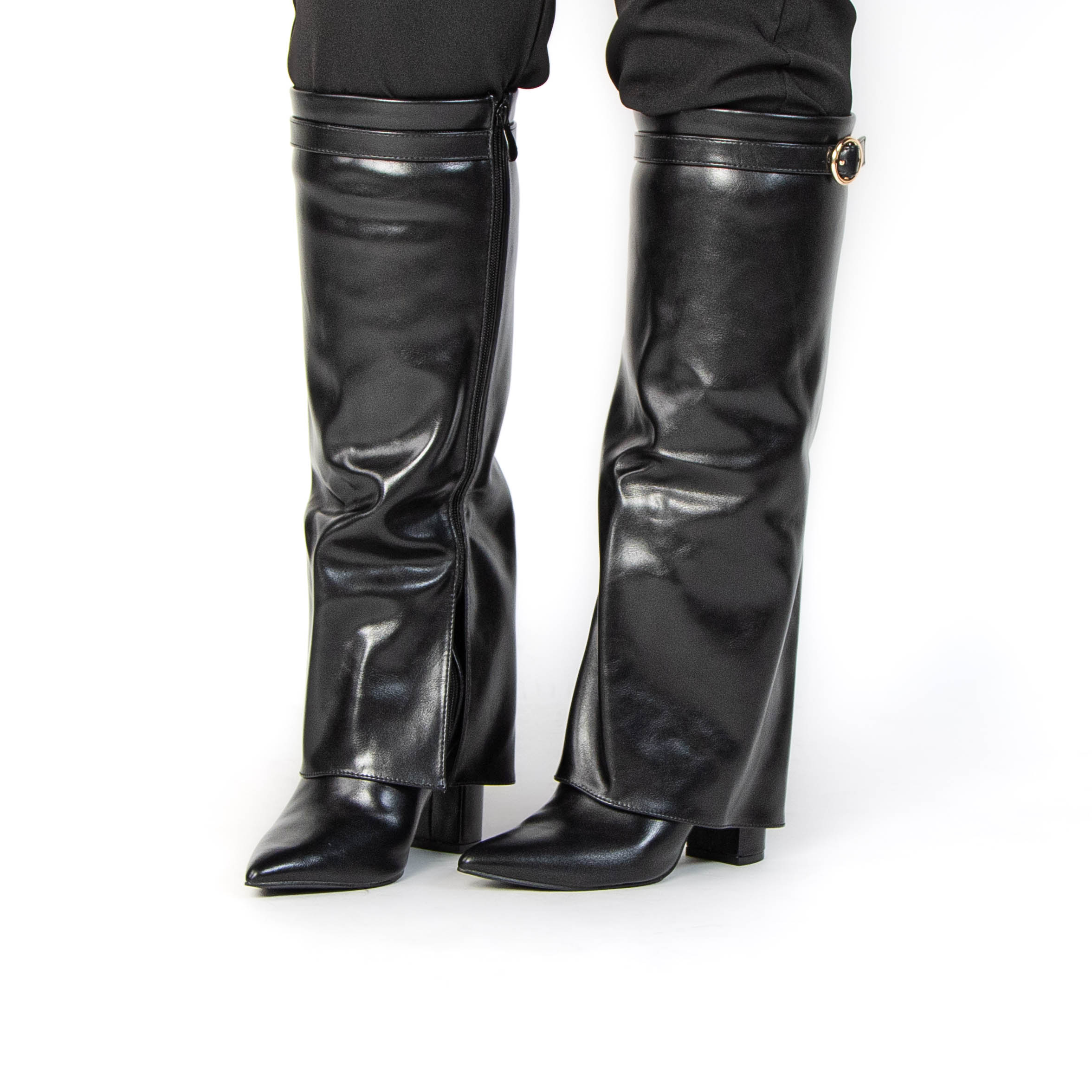 TE-1057-MANoir-38_4 JIMMY – Bottes à talon en Noir – Image 3