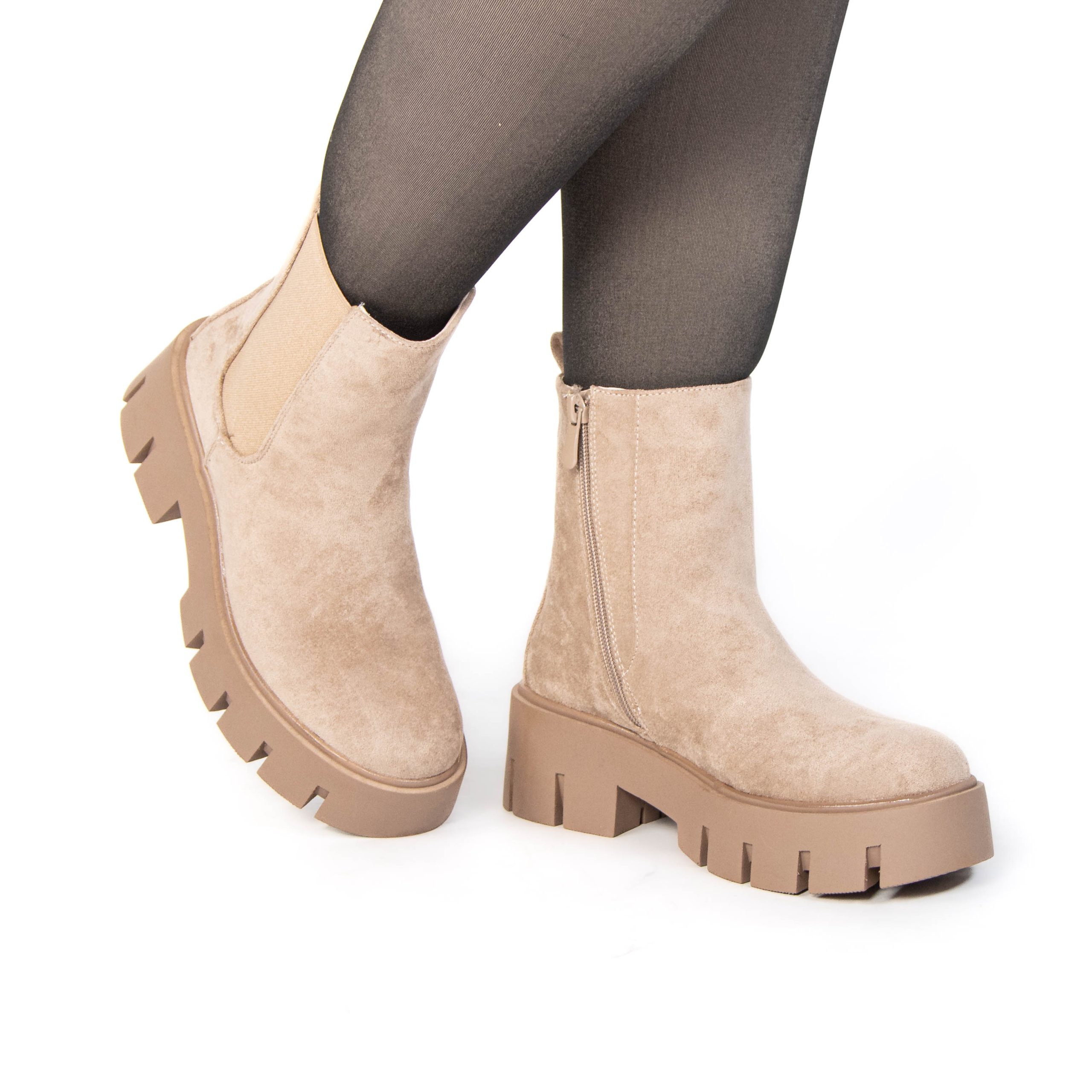 TE-113-FDKaki-38_3 AMANDA – Bottines femmes en Kaki – Image 4