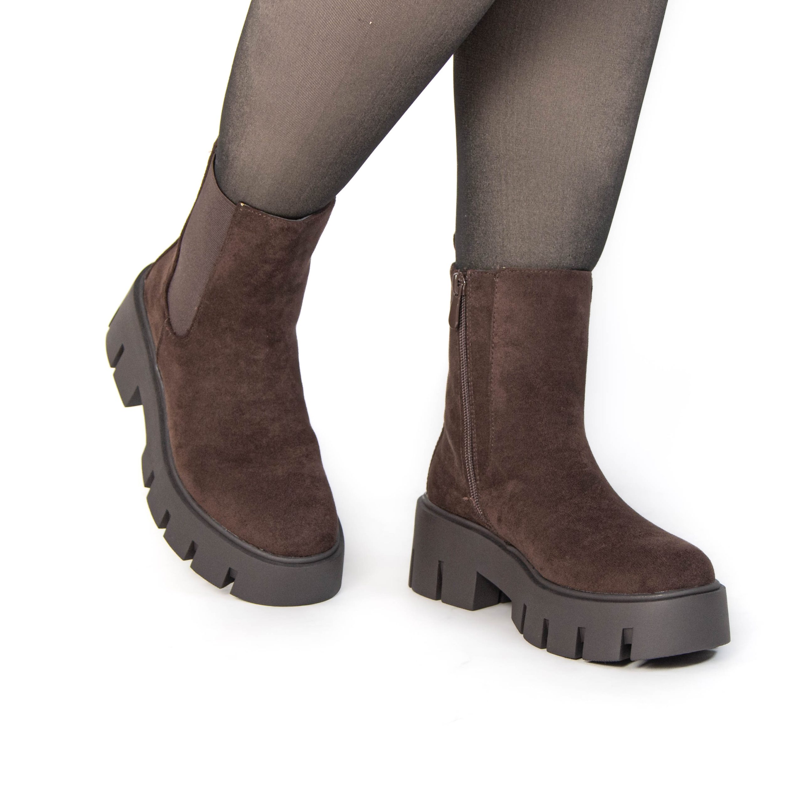 TE-113-FDMarron-38_3 AMANDA – Bottines femmes en Marron – Image 4