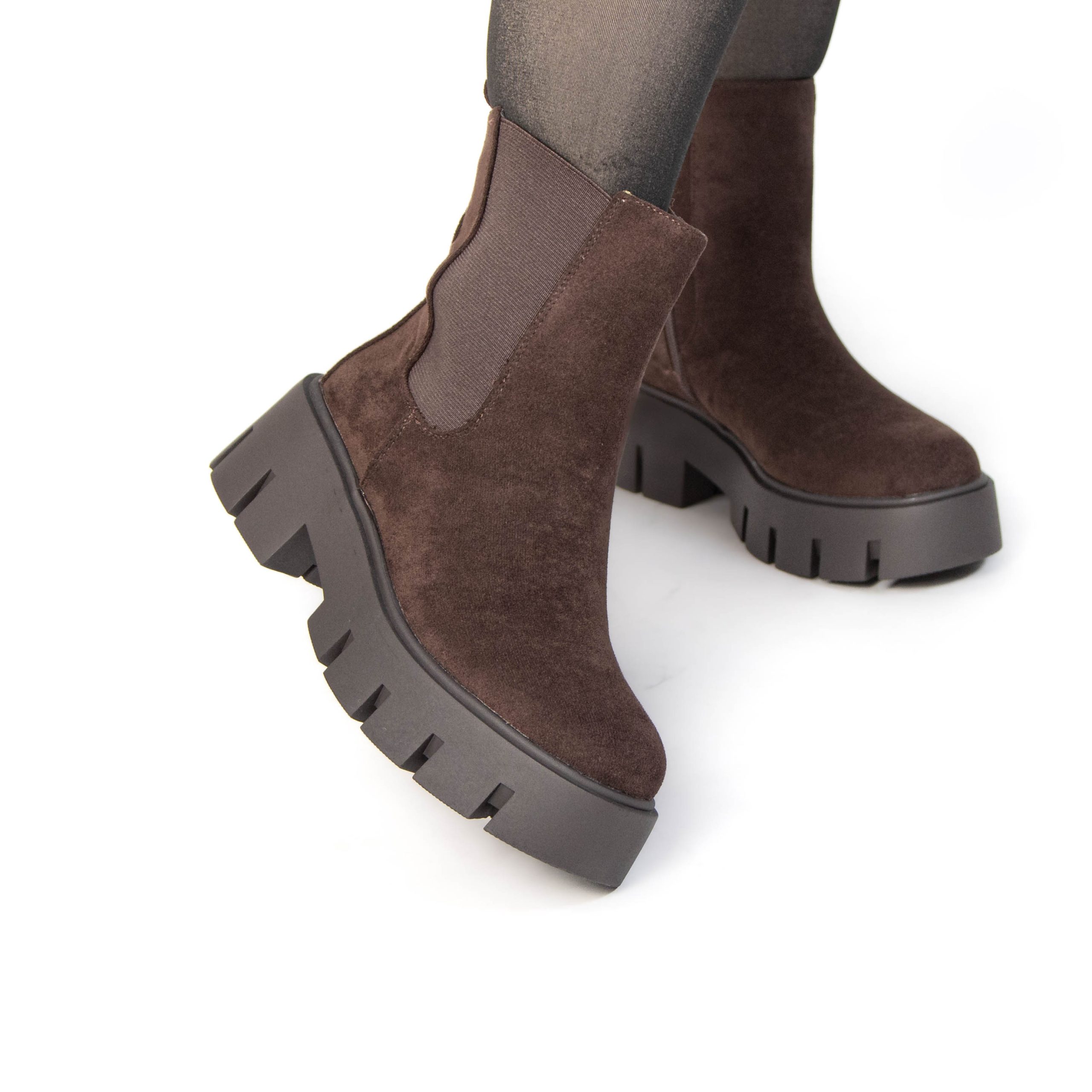 TE-113-FDMarron-38_4 AMANDA – Bottines femmes en Marron – Image 5