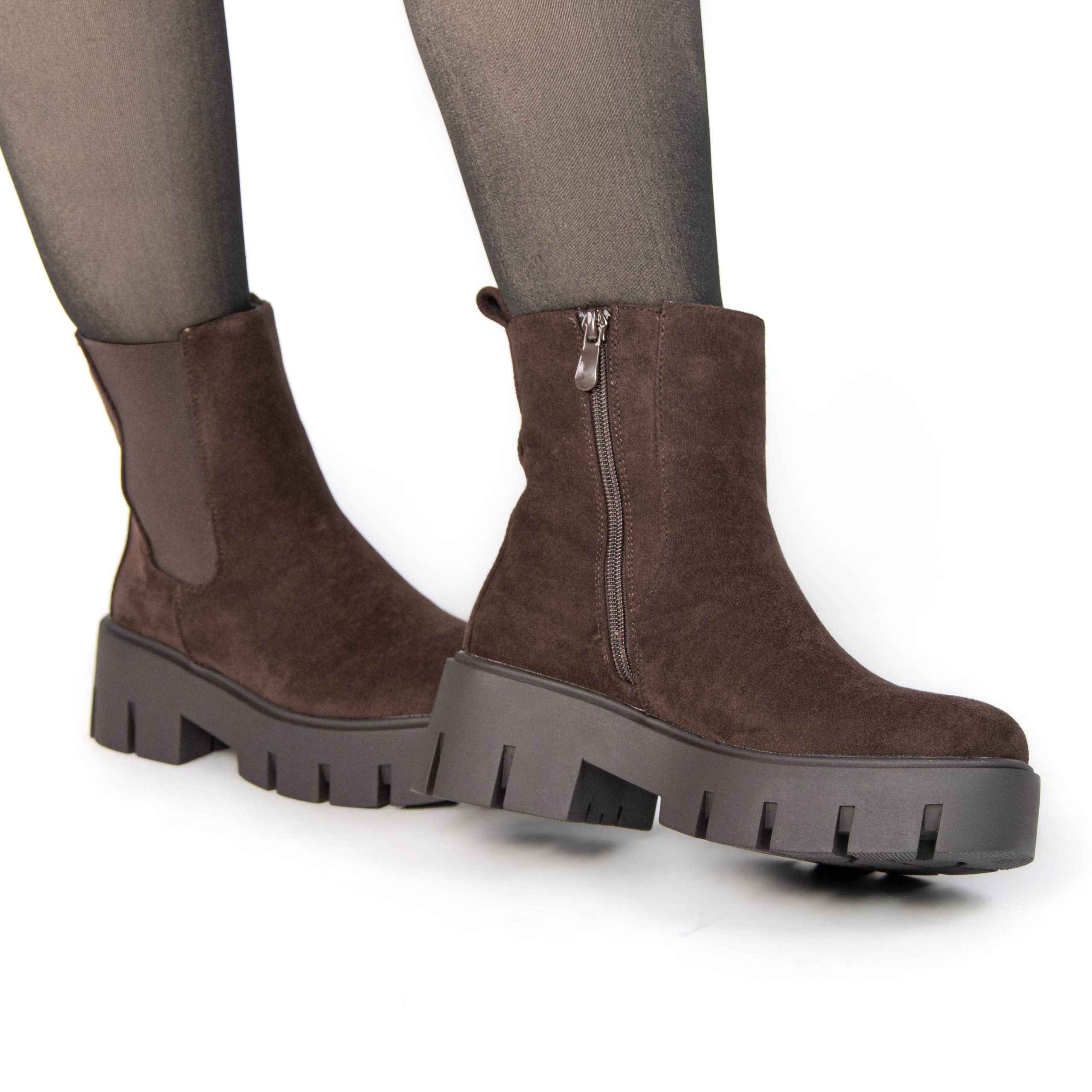 TE-113-FDMarron-38_9 AMANDA – Bottines femmes en Marron – Image 8