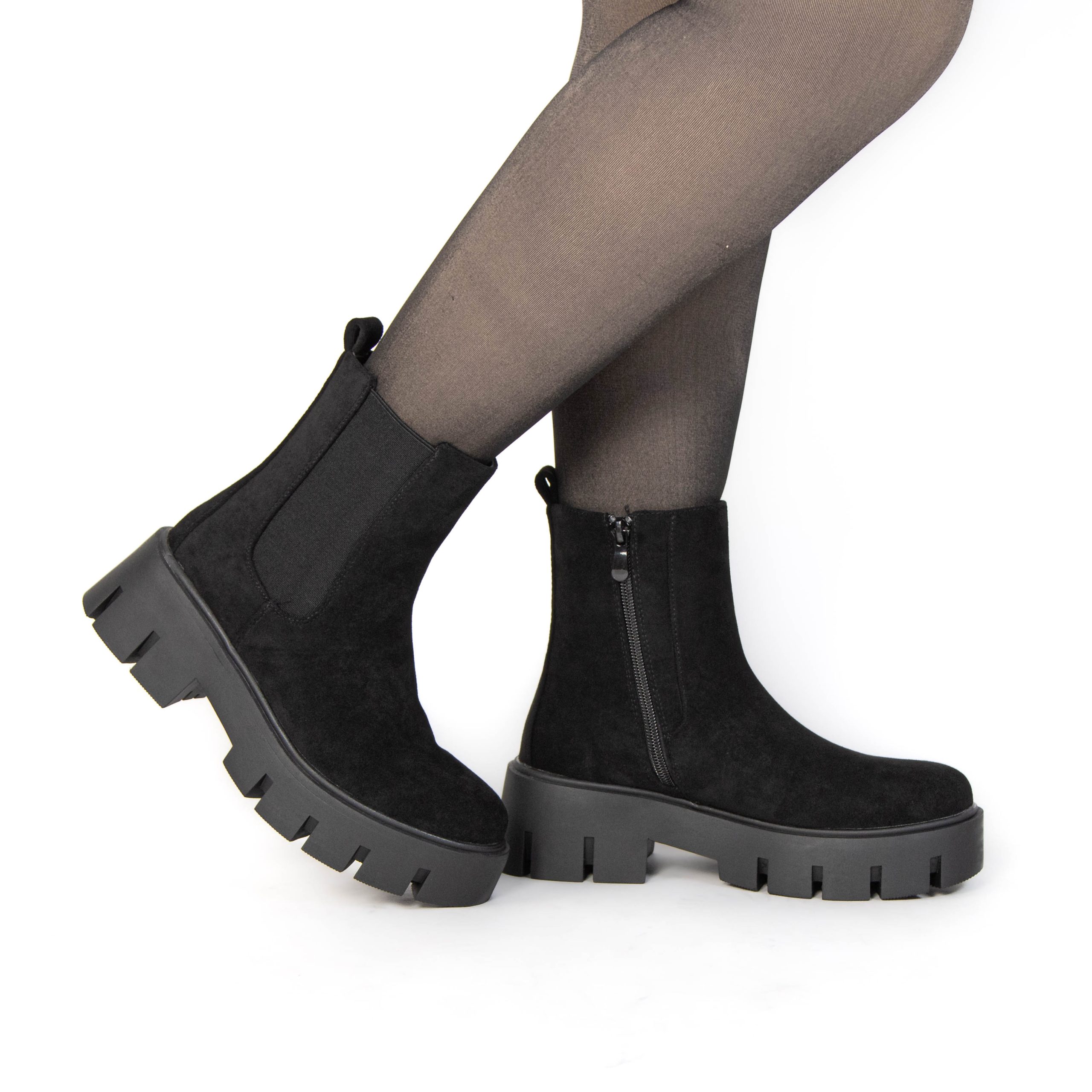 TE-113-FDNoir-38_2 AMANDA – Bottines femmes en Noir – Image 2