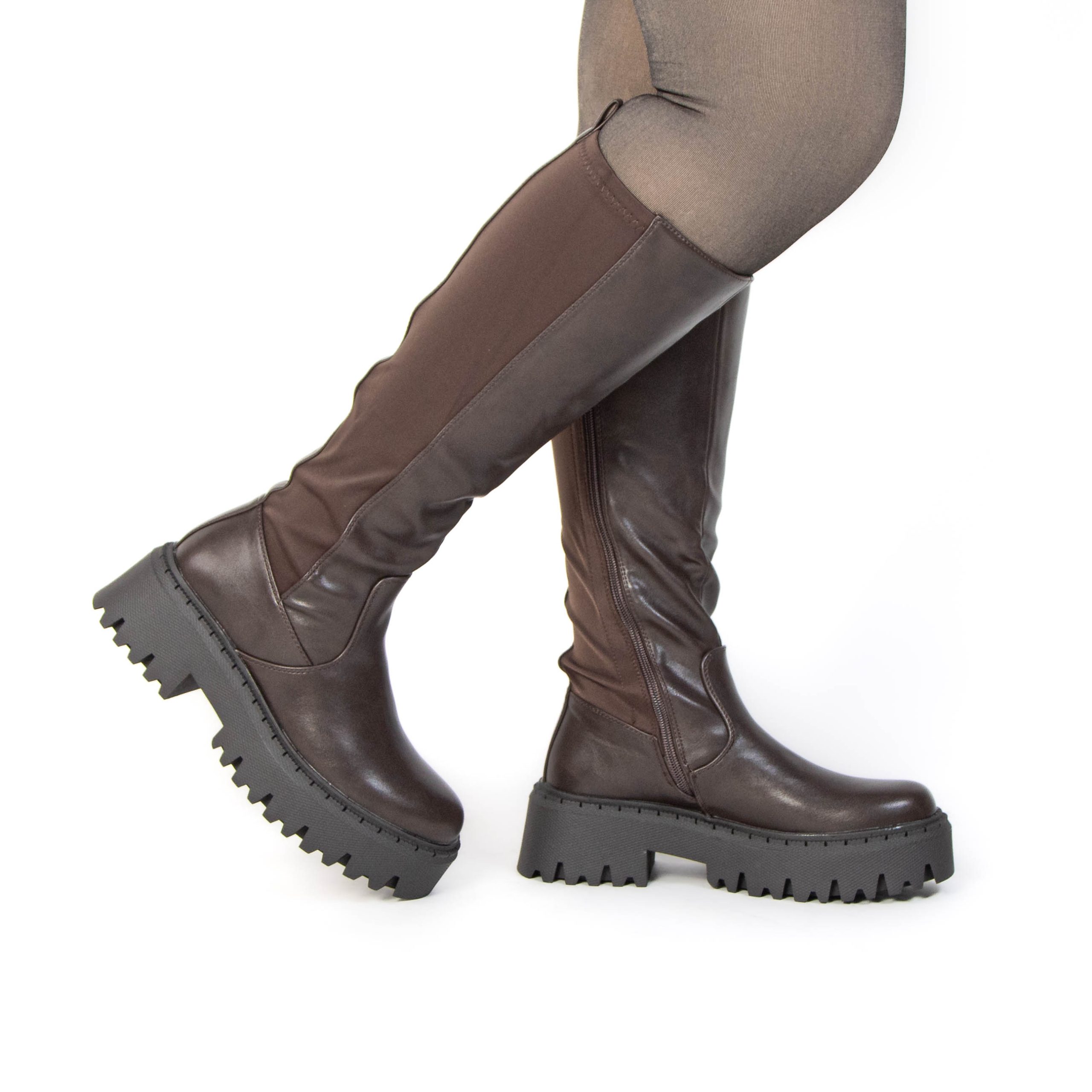 TE-121-MAMarron-38_1 LIZA – Bottes Femmes en Marron – Image 1