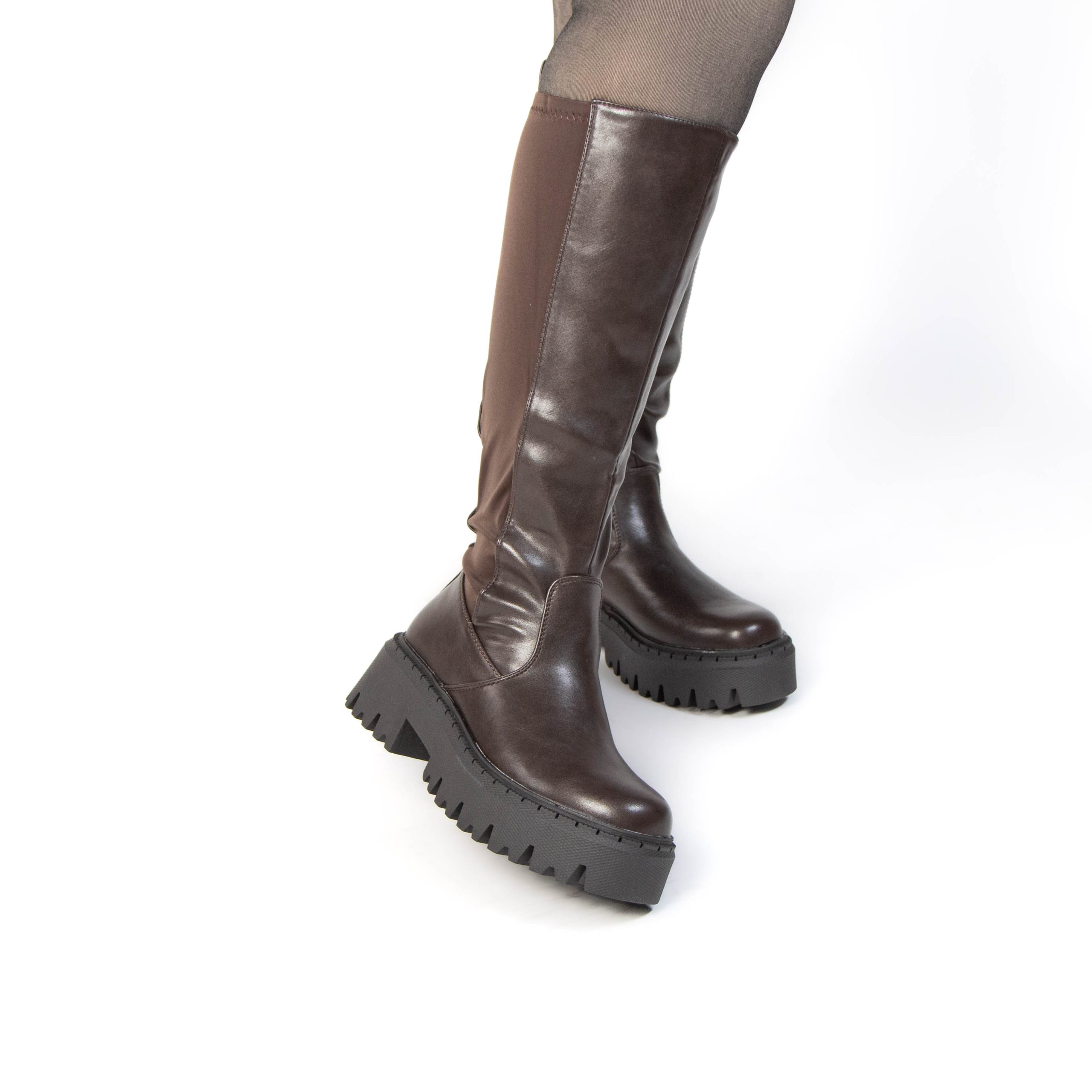 TE-121-MAMarron-38_3 LIZA – Bottes Femmes en Marron – Image 3