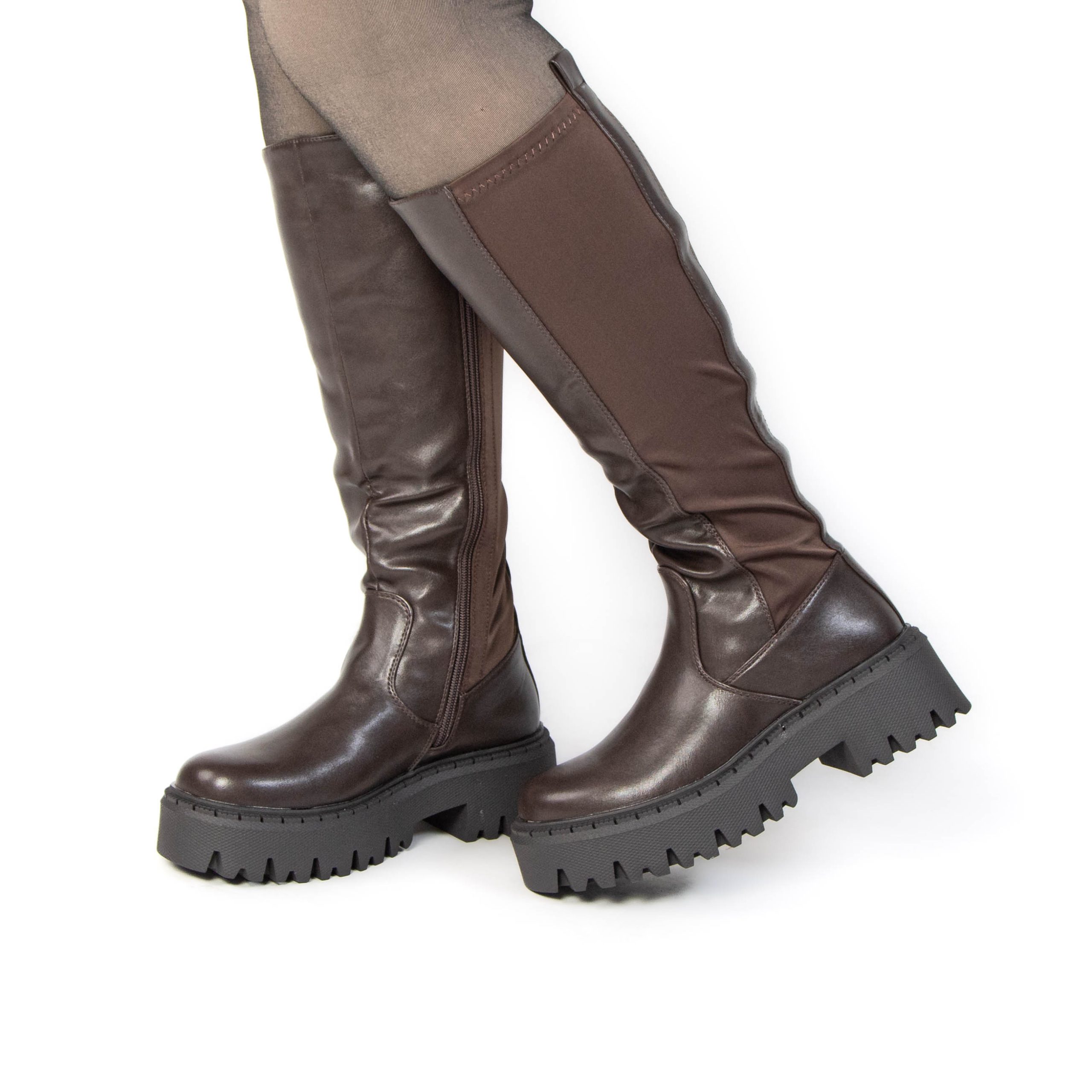 TE-121-MAMarron-38_4 LIZA – Bottes Femmes en Marron – Image 6