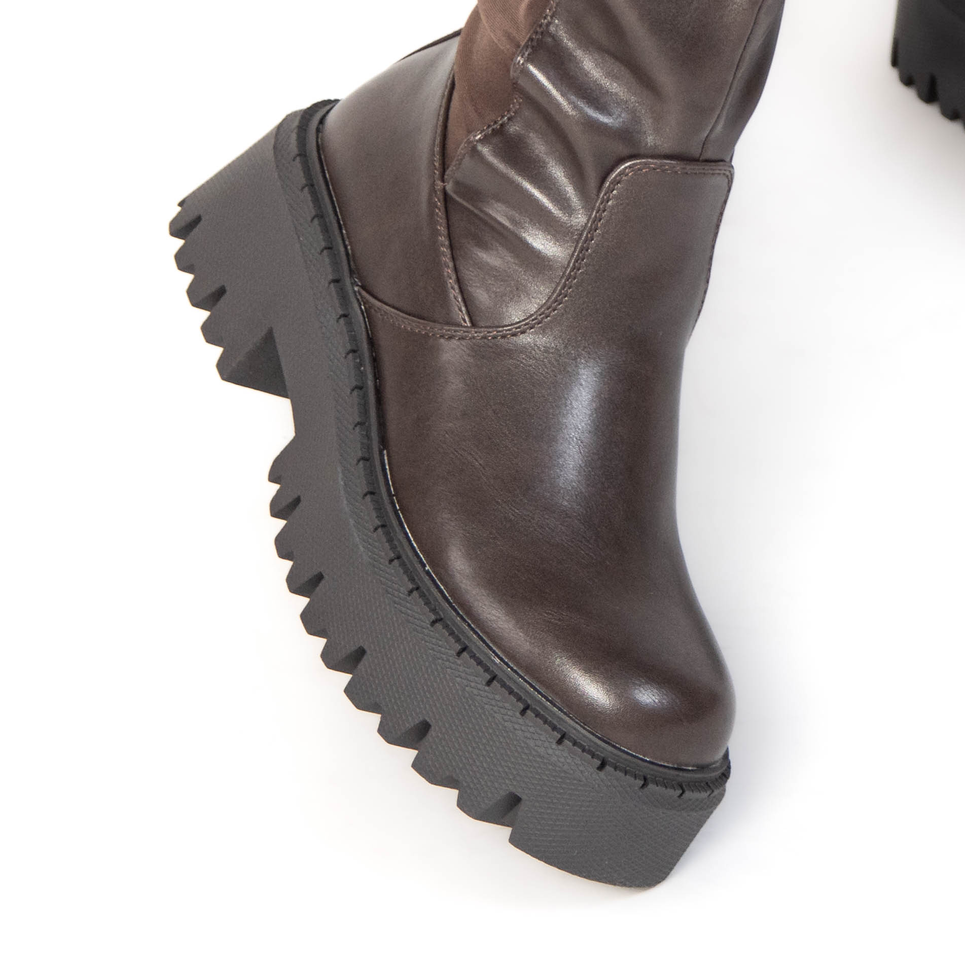 TE-121-MAMarron-38_5 LIZA – Bottes Femmes en Marron – Image 2