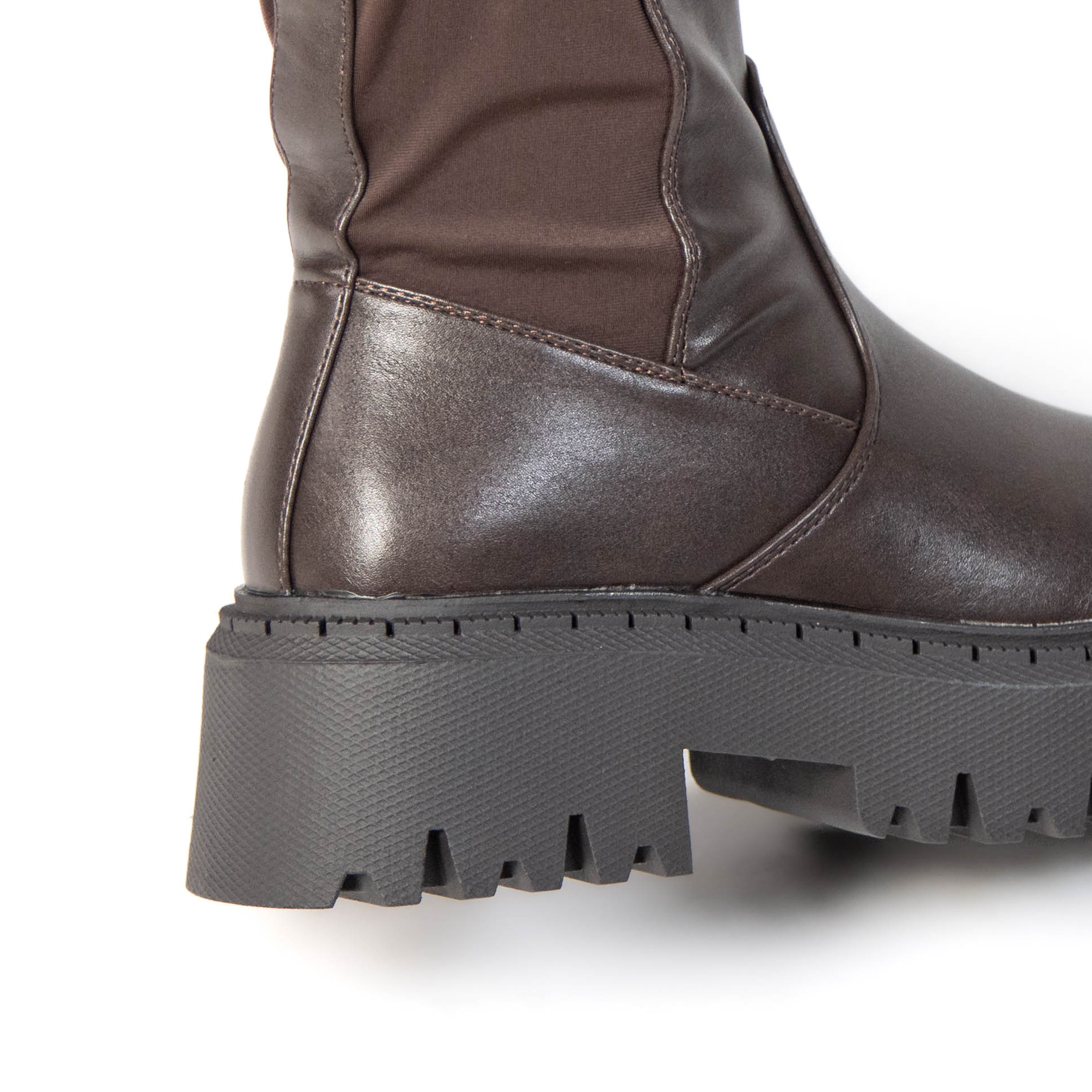 TE-121-MAMarron-38_6 LIZA – Bottes Femmes en Marron – Image 4