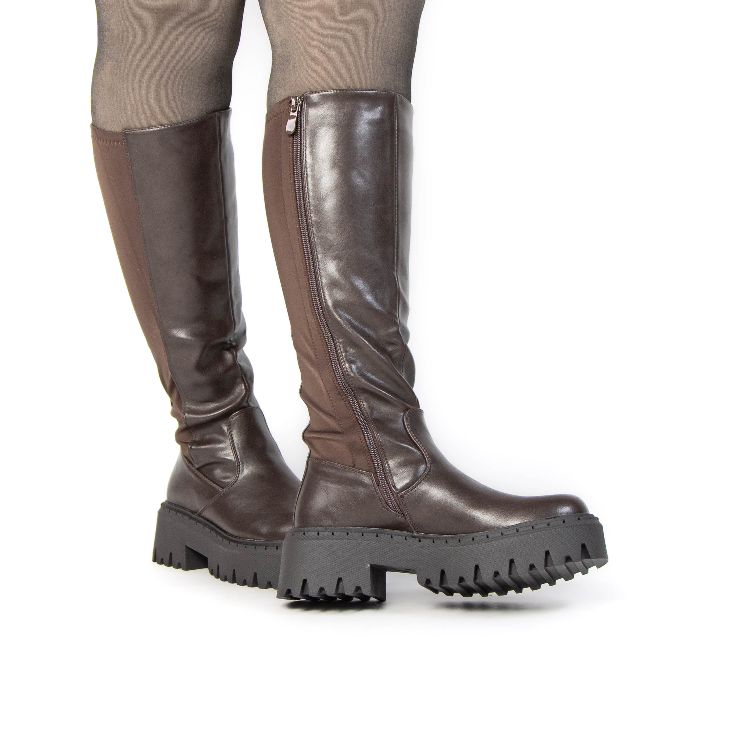 TE-121-MAMarron-38_8 LIZA – Bottes Femmes en Marron – Image 7