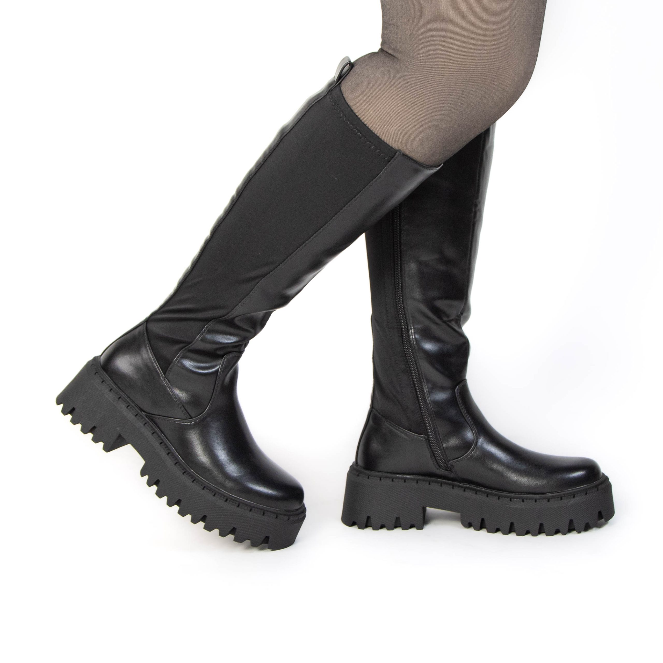 TE-121-MANoir-38_1 LIZA – Bottes Femmes en Noir – Image 1