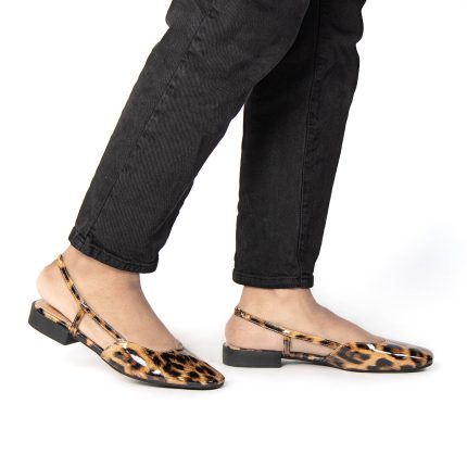 LOLA – Escarpins à bride plat en Leopard