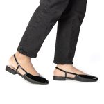 LOLA – Escarpins à bride plat en Noir – Image 7