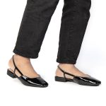 LOLA – Escarpins à bride plat en Noir – Image 2